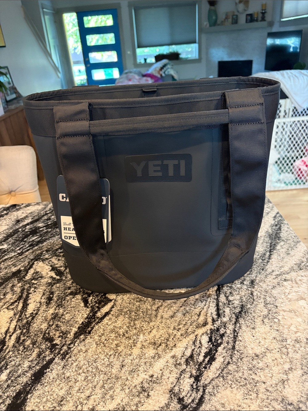 Yeti Black Duffel Tote Bag